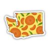 Washington Orange & Yellow Fruit Sticker