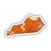 Kentucky Orange Abstract Sticker