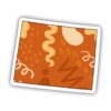 Wyoming Orange Abstract Sticker