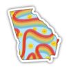 Georgia Rainbow Fun Sticker