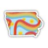 Iowa Rainbow Fun Sticker
