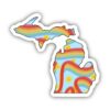Michigan Rainbow Fun Sticker