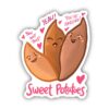 Sweet Potatoes Food Pun Sticker
