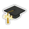 2022 Graduation Black Cap Sticker