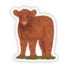 Highland Cow Calf Sticker