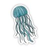 Teal Jellyfish Sticker
