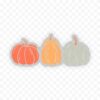 Clear -Three Little Pumpkins Sticker