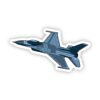Blue Military Aircraft Plane Jet Sticker
