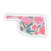 Oklahoma Sticker - Elegant Floral