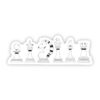 Chess sticker - white game pieces