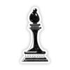 Bishop Chess Sticker (Black)