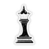 Queen Chess Sticker (Black)