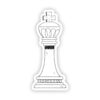 King chess sticker (white)