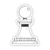 Pawn sticker (white)