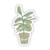Potted plant sticker