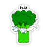 Rizz Broccoli Haircut White Sunglasses Sticker