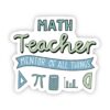 Math Teacher Sticker