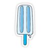 Popsicle Blue Aesthetic Sticker