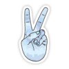 Peace Sign Blue Aesthetic Sticker