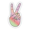Peace Sign Multi Color Aesthetic Sticker