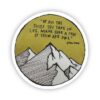 John Muir Quote Sticker