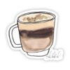Coffee drink watercolor sticker
