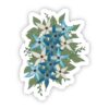 Teal & Blue Flower Sticker