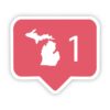 Michigan Social Media Comment Sticker