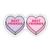 Best Friends Double Heart Sticker