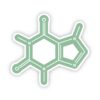 Caffeine Chemistry Green Sticker