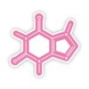 Caffeine Chemistry Pink Sticker