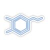 Dopamine Chemistry Blue Sticker