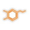 Dopamine Chemistry Orange Sticker