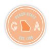 Peach State Georgia Sticker