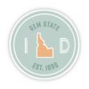 Gem State Idaho Sticker