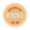 Sunflower State Kansas Sticker