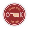 Sooner State Oklahoma Sticker
