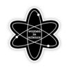 Women in Science Black Sticker