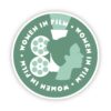 Women in Film Green Sticker