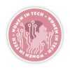 Women in Tech Pink Sticker
