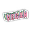 Vegan Multicolor Lettering Sticker