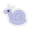 Lavender Snail Balloon Sticker