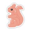 Squirrel Balloon Sticker