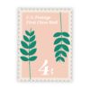 Leaf US Postage Stamp Sticker
