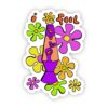 I Feel Love Lava Lamp Sticker