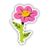 Pink Flower Sticker