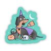 Spooky sausage dog sticker