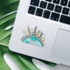 Travel The World Clear Sticker