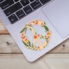 Floral Peace Sign Clear Sticker