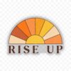 Rise Up Sun Clear Sticker